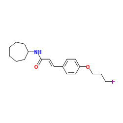 (2E)-N-Cycloheptyl-3-[4-(3-fluoropropoxy)phenyl]acrylamide Structure