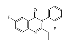 2-ethyl-6-fluoro-3-(2-fluorophenyl)quinazolin-4-one Structure