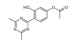 5-acetoxy-2-(4,6-dimethyl-[1,3,5]triazin-2-yl)-phenol Structure