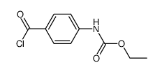 ethyl (4-(chlorocarbonyl)phenyl)carbamate结构式