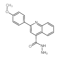 2-(4-甲氧基苯基)喹啉-4-碳酰肼结构式