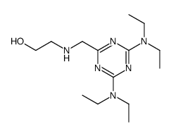 2-[[4,6-bis(diethylamino)-1,3,5-triazin-2-yl]methylamino]ethanol Structure