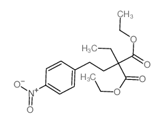 Propanedioic acid,ethyl[2-(4-nitrophenyl)ethyl]-, diethyl ester (9CI) structure