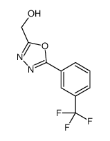 [5-[3-(trifluoromethyl)phenyl]-1,3,4-oxadiazol-2-yl]methanol结构式