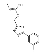 [5-(3-fluorophenyl)-1,3,4-oxadiazol-2-yl]methyl N-methylcarbamate Structure