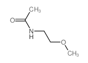 N-(2-methoxyethyl)acetamide结构式