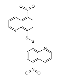 5,5'-dinitro-8,8'-disulfanediyl-bis-quinoline Structure