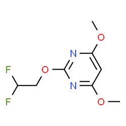 Pyrimidine, 2-(2,2-difluoroethoxy)-4,6-dimethoxy- (9CI) structure