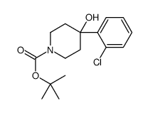 1-N-BOC-4-(2-CHLOROPHENYL)-4-HYDROXYPIPERIDINE structure