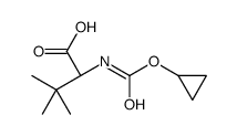 (2S)-2-(cyclopropyloxycarbonylamino)-3,3-dimethylbutanoic acid结构式