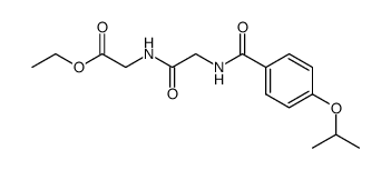 [2-(4-Isopropoxy-benzoylamino)-acetylamino]-acetic acid ethyl ester Structure