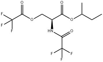 N,O-Di(trifluoroacetyl)-L-serine 1-methylpropyl ester Structure