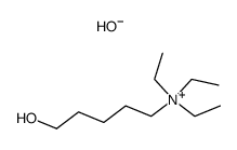 N,N,N-triethyl-5-hydroxypentan-1-aminium hydroxide Structure