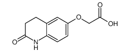 (2-氧代-1,2,3,4-四氢喹啉-6-基)氧基]乙酸结构式