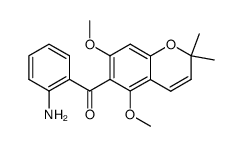 6-(2-aminobenzoyl)-5,7-dimethoxy-2,2-dimethylchromene Structure