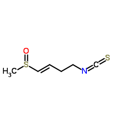 (1E)-4-Isothiocyanato-1-(methylsulfinyl)-1-butene structure