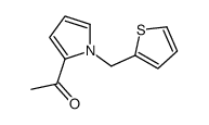 1-[1-(thiophen-2-ylmethyl)pyrrol-2-yl]ethanone结构式