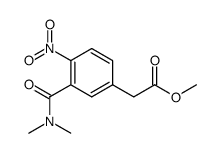 3-[(dimethylamino)carbonyl]-4-nitro-Benzeneacetic acid Methyl ester Structure