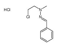 N-[(E)-benzylideneamino]-2-chloro-N-methylethanamine,hydrochloride Structure