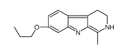 1-methyl-7-propoxy-3,4-dihydro-2H-pyrido[3,4-b]indole结构式