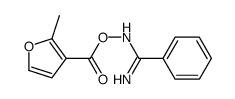 [(Z)-[amino(phenyl)methylidene]amino] 2-methylfuran-3-carboxylate Structure