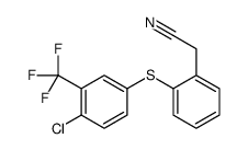 2-[2-[4-chloro-3-(trifluoromethyl)phenyl]sulfanylphenyl]acetonitrile结构式