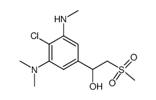 1-(4-Chloro-3-dimethylamino-5-methylamino-phenyl)-2-methanesulfonyl-ethanol结构式