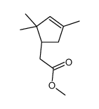 methyl 2-[(1R)-2,2,4-trimethylcyclopent-3-en-1-yl]acetate结构式