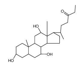 27-nor-3,7,12-trihydrocoprostan-24-one结构式