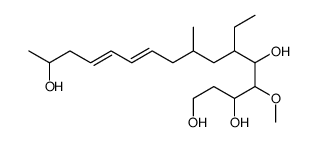 6-ethyl-4-methoxy-8-methylhexadeca-10,12-diene-1,3,5,15-tetrol Structure