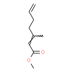 3-Methyl-2,6-heptadienoic acid methyl ester结构式