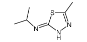 5-methyl-N-propan-2-yl-1,3,4-thiadiazol-2-amine结构式