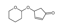 4-(oxan-2-yloxy)cyclopent-2-en-1-one结构式