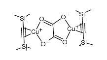 bis[[bis(trimethylsilyl)acetylene]copper(I)] oxalate结构式