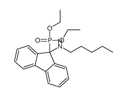 9-diethoxyphosphoryl-N-pentylfluoren-9-amine结构式