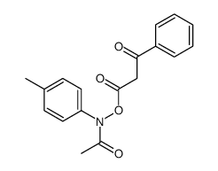 (N-acetyl-4-methylanilino) 3-oxo-3-phenylpropanoate Structure