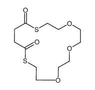 1,4,7-trioxa-10,15-dithiacycloheptadecane-11,14-dione Structure