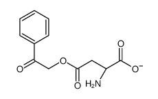 (2S)-2-amino-4-oxo-4-phenacyloxybutanoate结构式