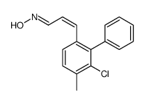 N-[3-(3-chloro-4-methyl-2-phenylphenyl)prop-2-enylidene]hydroxylamine Structure