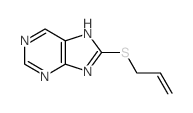 9H-Purine,8-(2-propen-1-ylthio)- Structure
