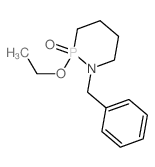 1-benzyl-2-ethoxy-1-aza-2$l^C13H20NO2P-phosphacyclohexane 2-oxide structure