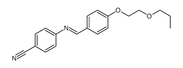 4-[[4-(2-propoxyethoxy)phenyl]methylideneamino]benzonitrile结构式