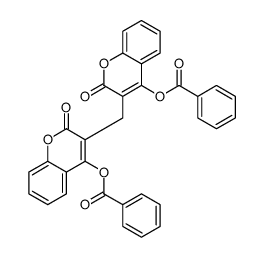 [3-[(4-benzoyloxy-2-oxochromen-3-yl)methyl]-2-oxochromen-4-yl] benzoate Structure