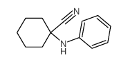 Cyclohexanecarbonitrile,1-(phenylamino)- Structure