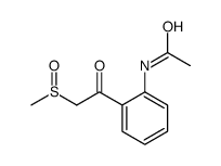 N-[2-(2-methylsulfinylacetyl)phenyl]acetamide结构式