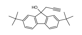 2,7-Di-tert.butyl-9-(3-propinyl)-9-fluorenol Structure