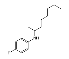 4-fluoro-N-octan-2-ylaniline结构式
