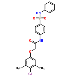 2-(4-Chloro-3,5-dimethylphenoxy)-N-[4-(phenylsulfamoyl)phenyl]acetamide结构式