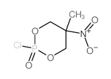 1,3,2-Dioxaphosphorinane,2-chloro-5-methyl-5-nitro-, 2-oxide structure