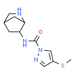 1H-Pyrazole-1-carboxamide,N-2-azabicyclo[2.2.1]hept-6-yl-4-(methylthio)- Structure